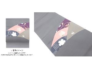 切り嵌めに源氏香・桜・兎模様袋帯